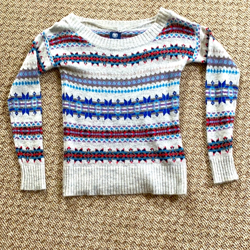 Detailed crew neck sweater